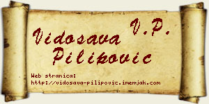 Vidosava Pilipović vizit kartica
